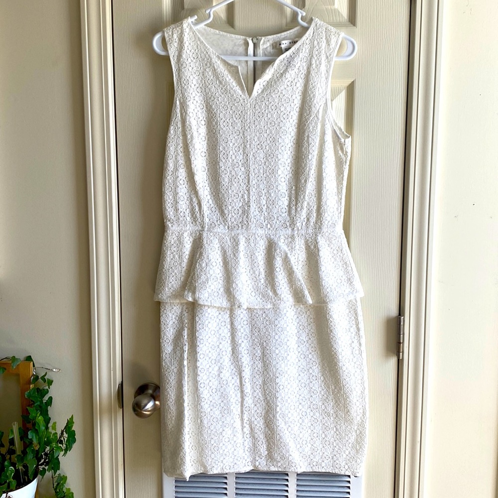 Max Studio white lace dress